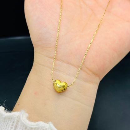 FOREVER SHINE HEART NECKLACE – HYPOALLERGENIC & TARNISH-FREE