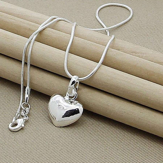 TIMELESS 925 STERLING SILVER HEART PENDANT